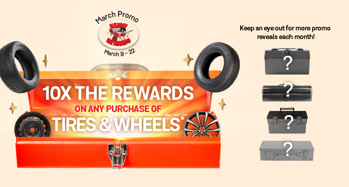 6-7 Tires Promo at Kenny U-Pull!